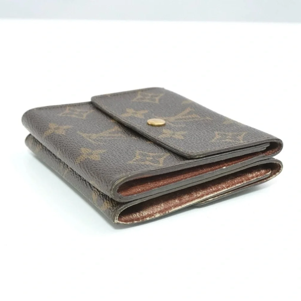 Authentic Louis Vuitton LV Classic Monogram Flowers Canvas Envelop Sarah Wallet - Picture 11 of 12